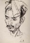 Nikolay Fechin Portrait of man china oil painting artist